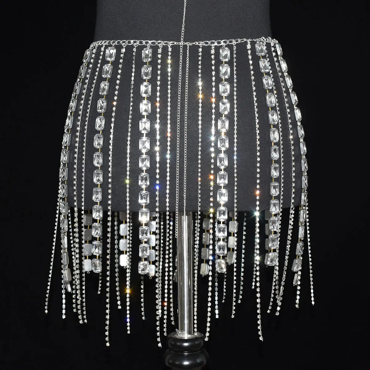 Crystal Fringe Waist Chain