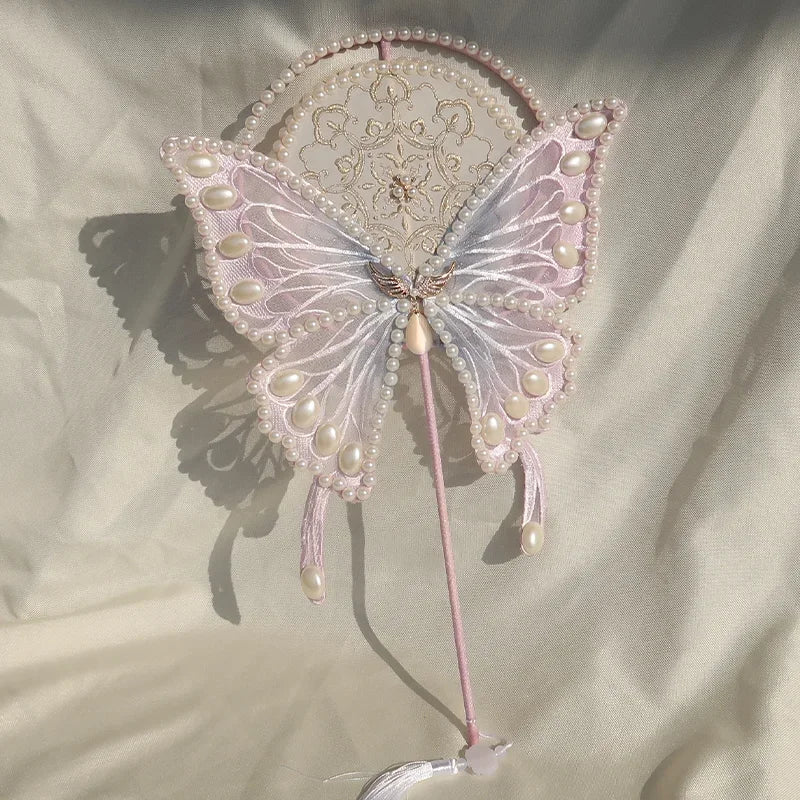Pastel Butterfly Fan