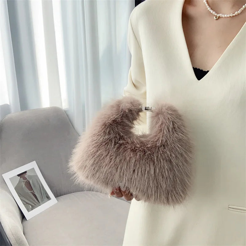 Faux Fur Purse