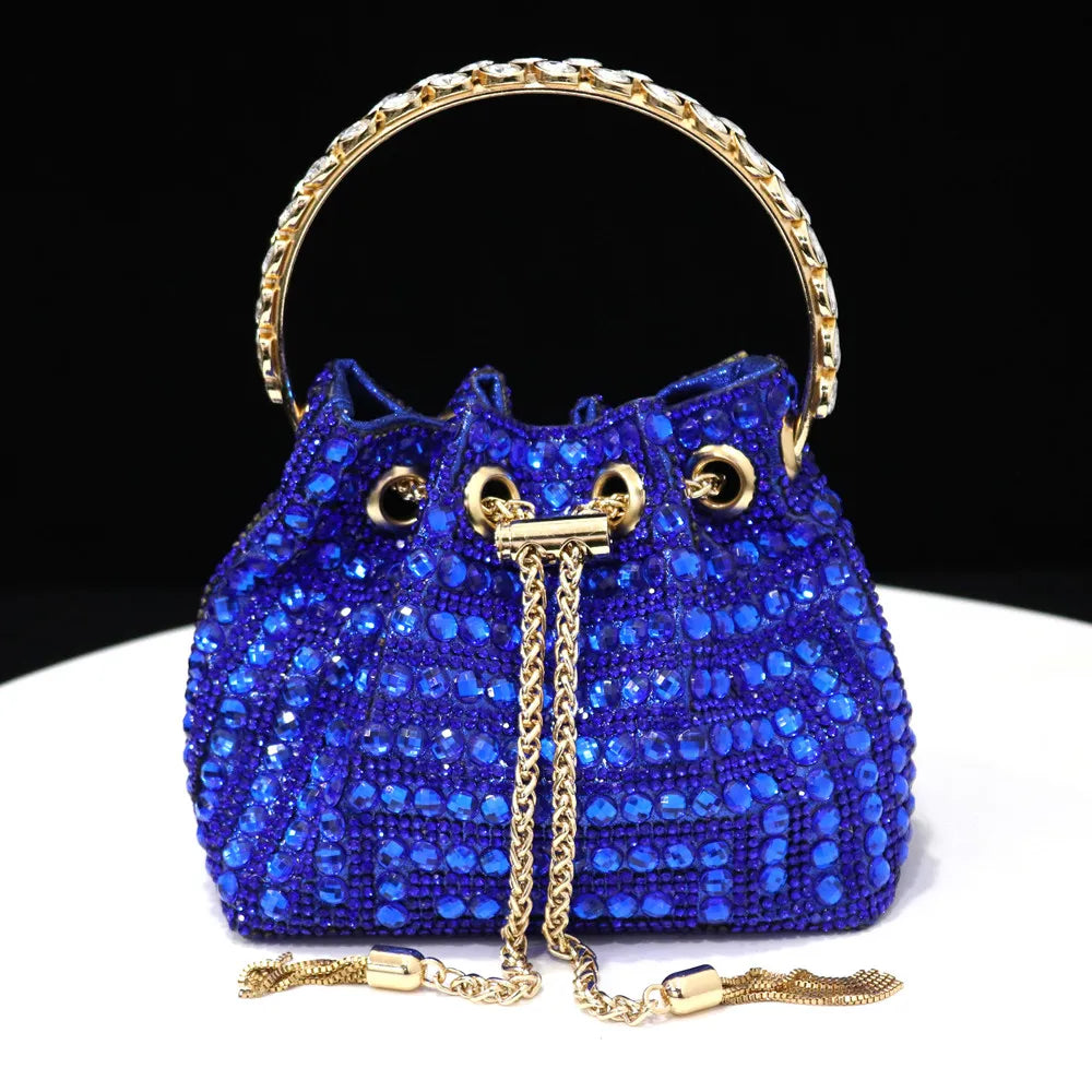 Rhinestone Drawstring Bag