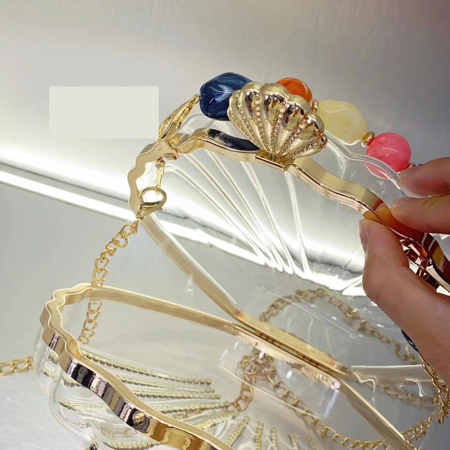 Acrylic Shell Bag
