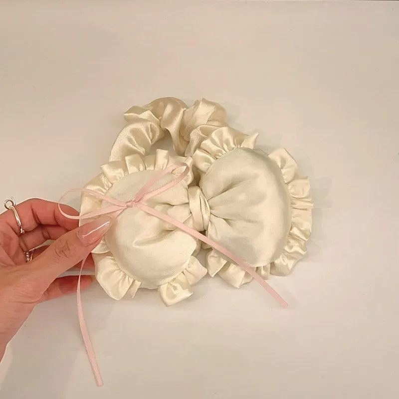 Sweetheart Heart Bow Pillow Hair Tie