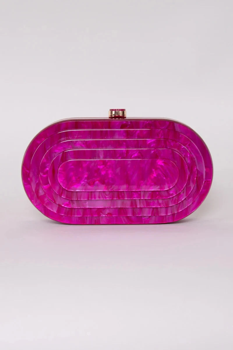 Acrylic Marbled Clutch