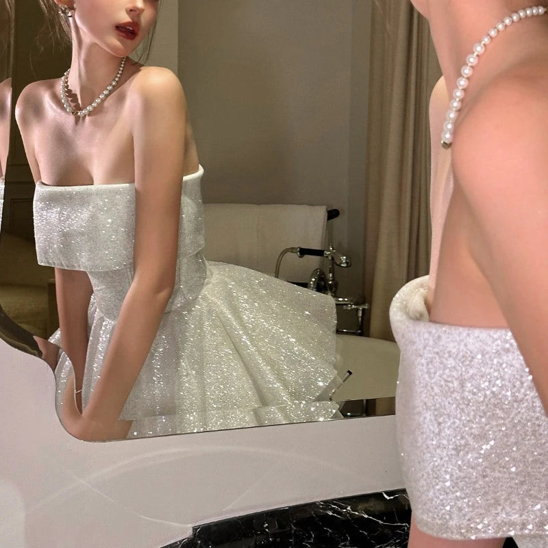 Ballerina Strapless Mini Dress