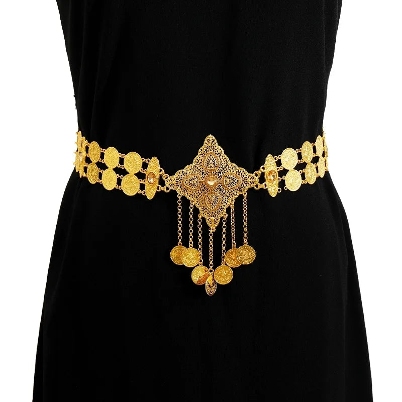 Gold Art Deco Waist Chain
