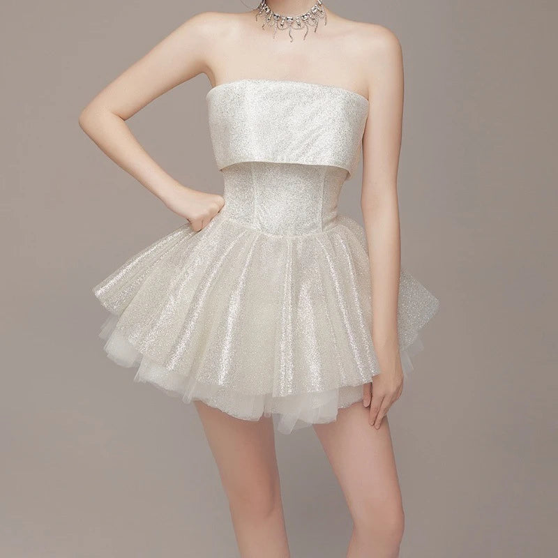 Ballerina Strapless Mini Dress
