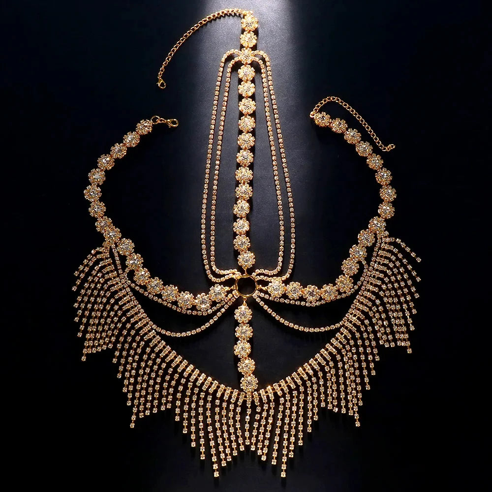 Rhinestone Fringe Mask