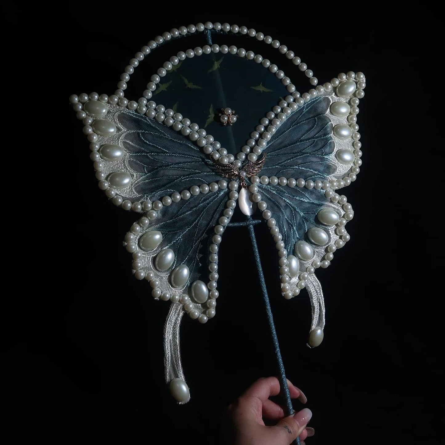 Pastel Butterfly Fan
