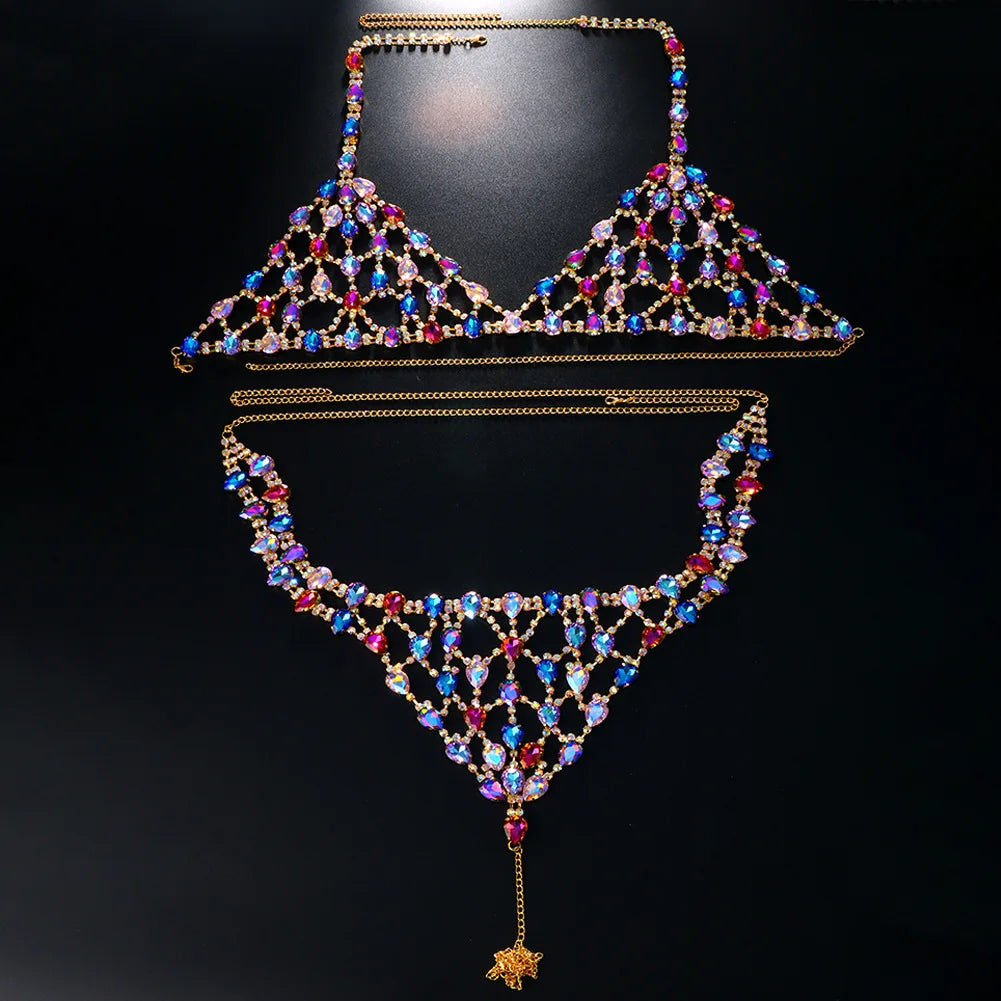 Crystal Body Chain Set