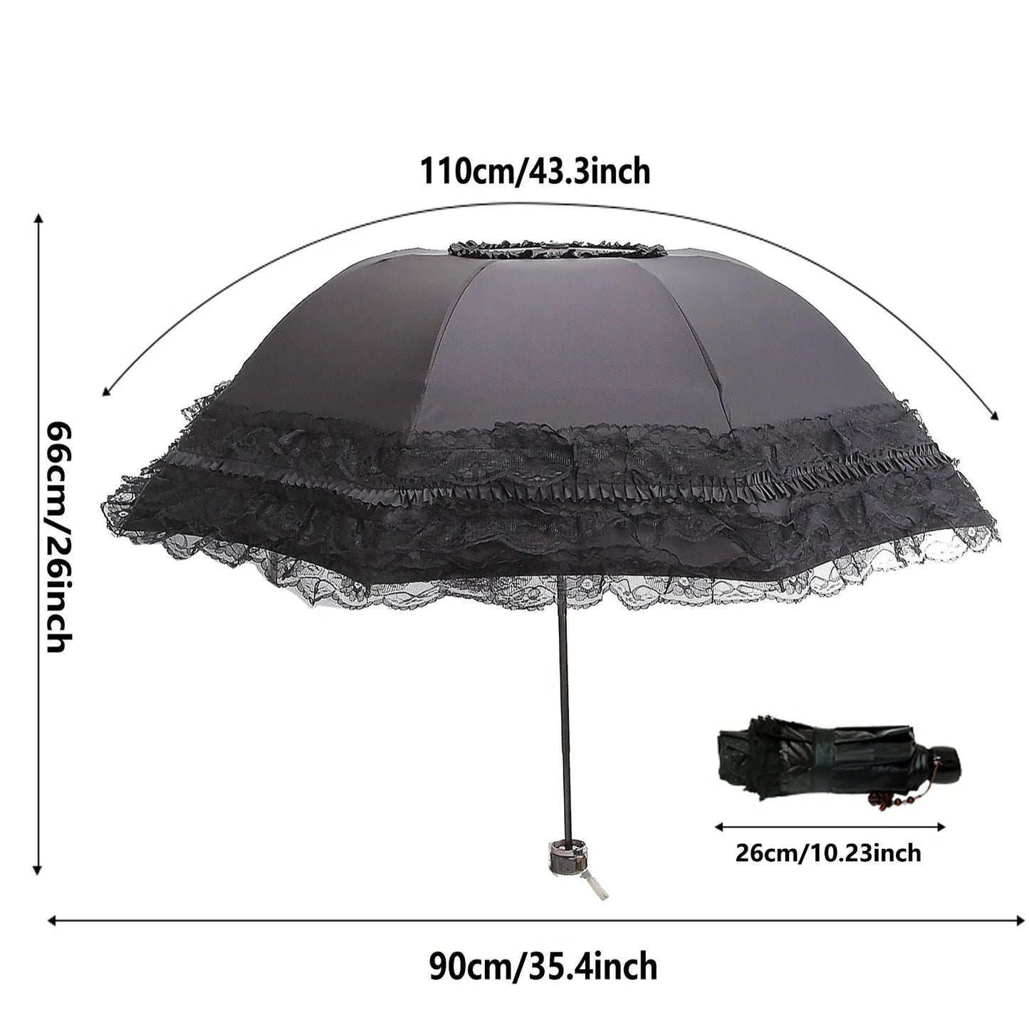 Ruffle Lace Umbrella