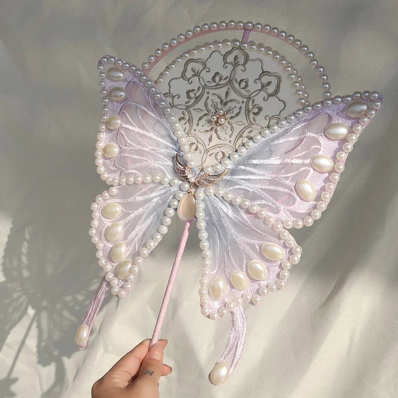 Pastel Butterfly Fan
