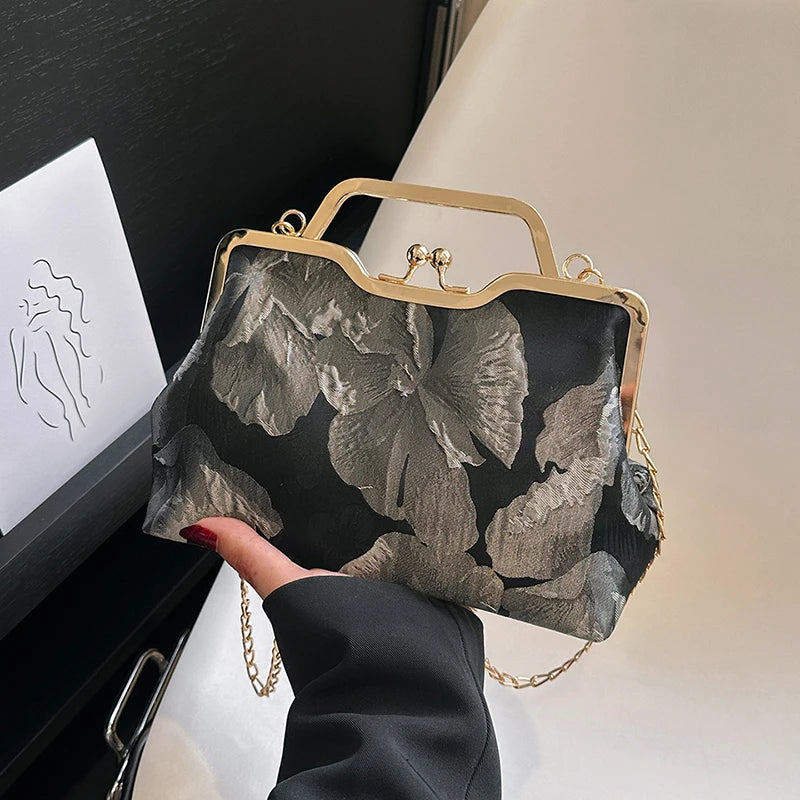 Satin Flower Purse
