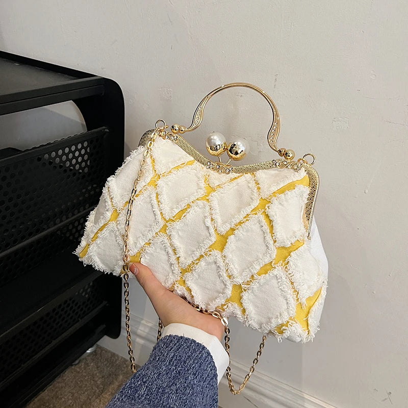 Denim Handbag Clutch