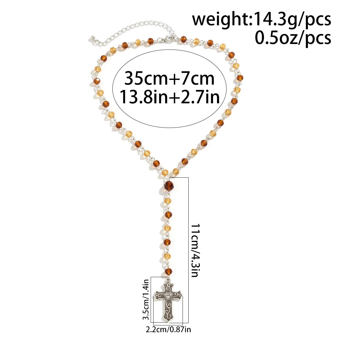 Rosary Choker Necklace