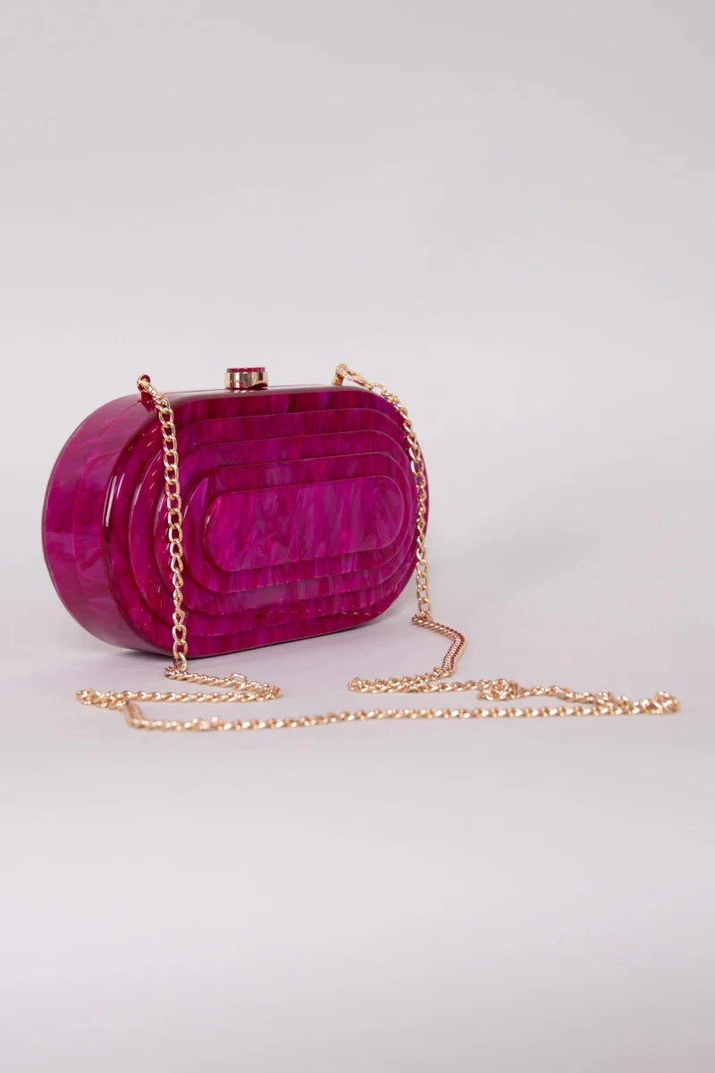 Acrylic Marbled Clutch