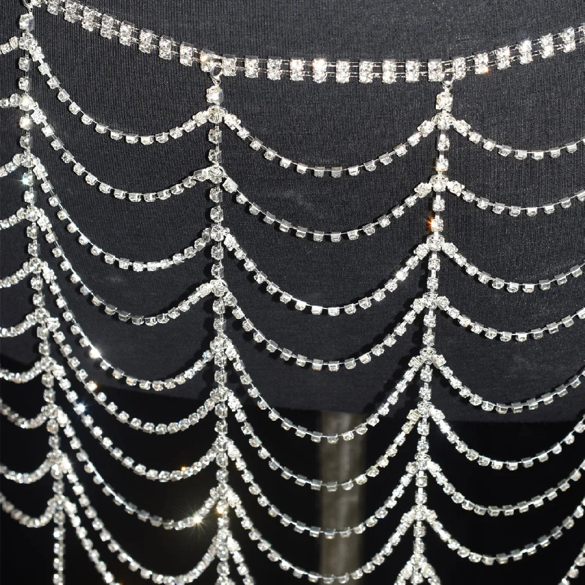 Crystal Fringe Waist Chain