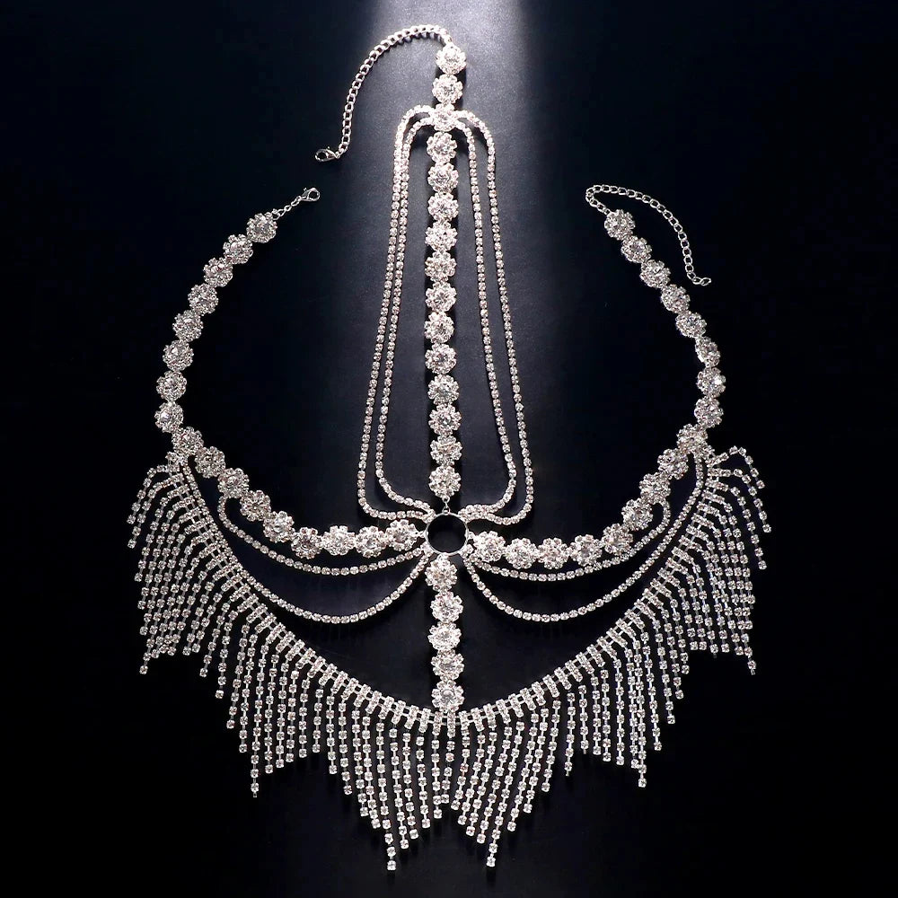 Rhinestone Fringe Mask