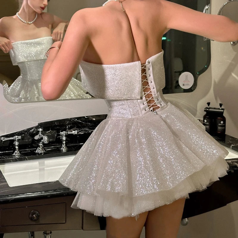Ballerina Strapless Mini Dress