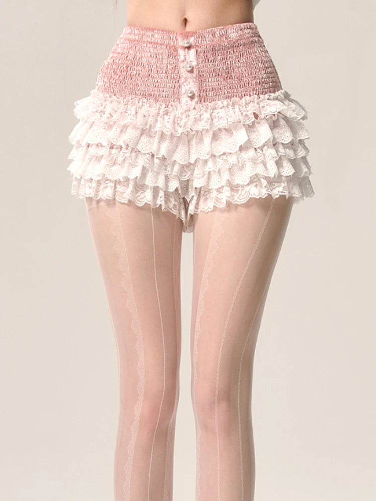 Pastel Ruffled Shorts