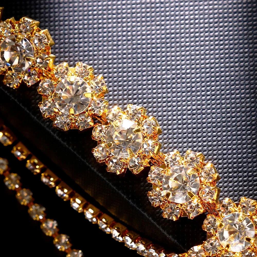 Rhinestone Fringe Mask