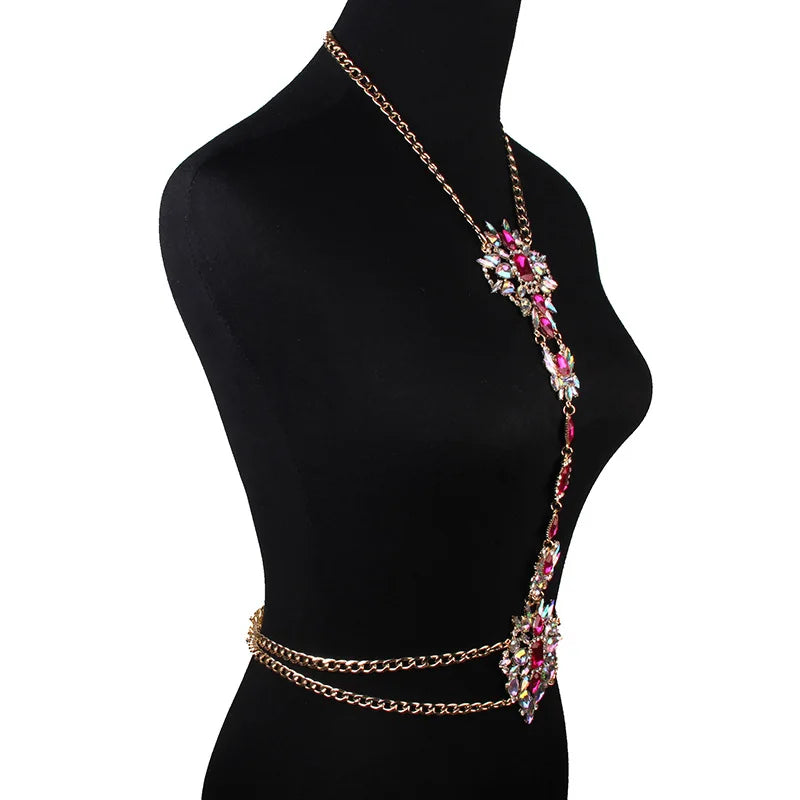 Crystal Rhinestone Body Chain