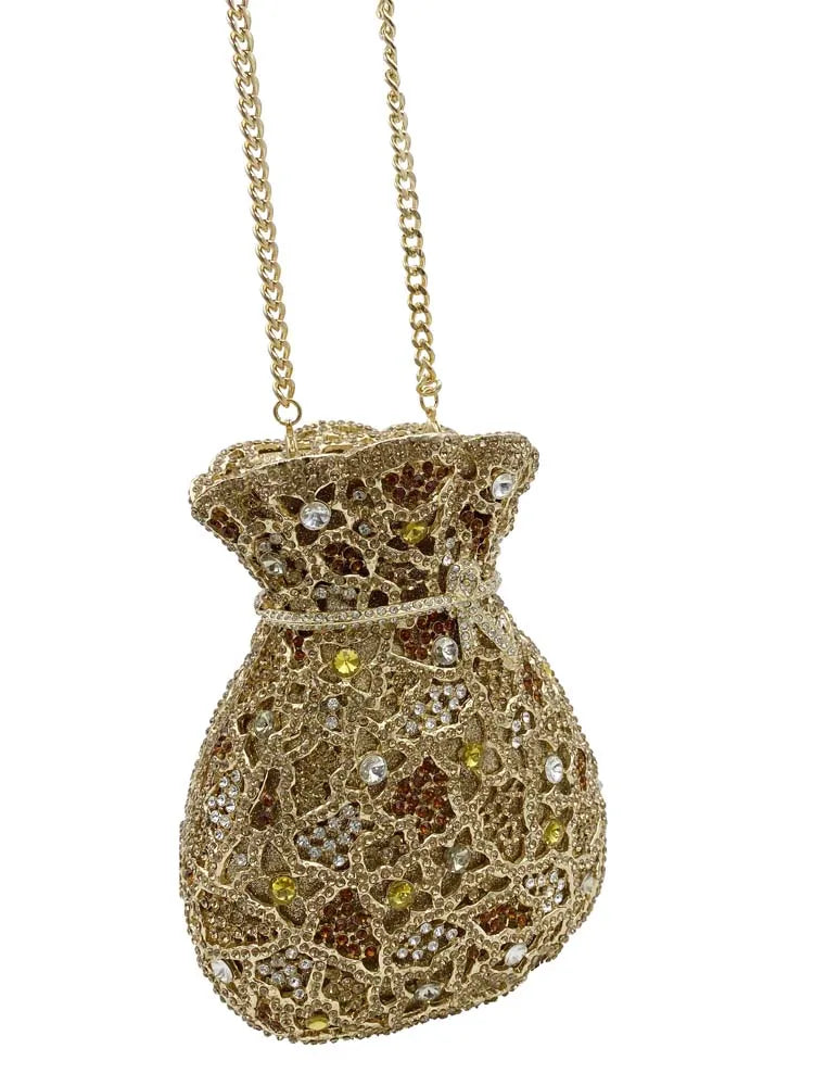 Rhinestone Money Bag