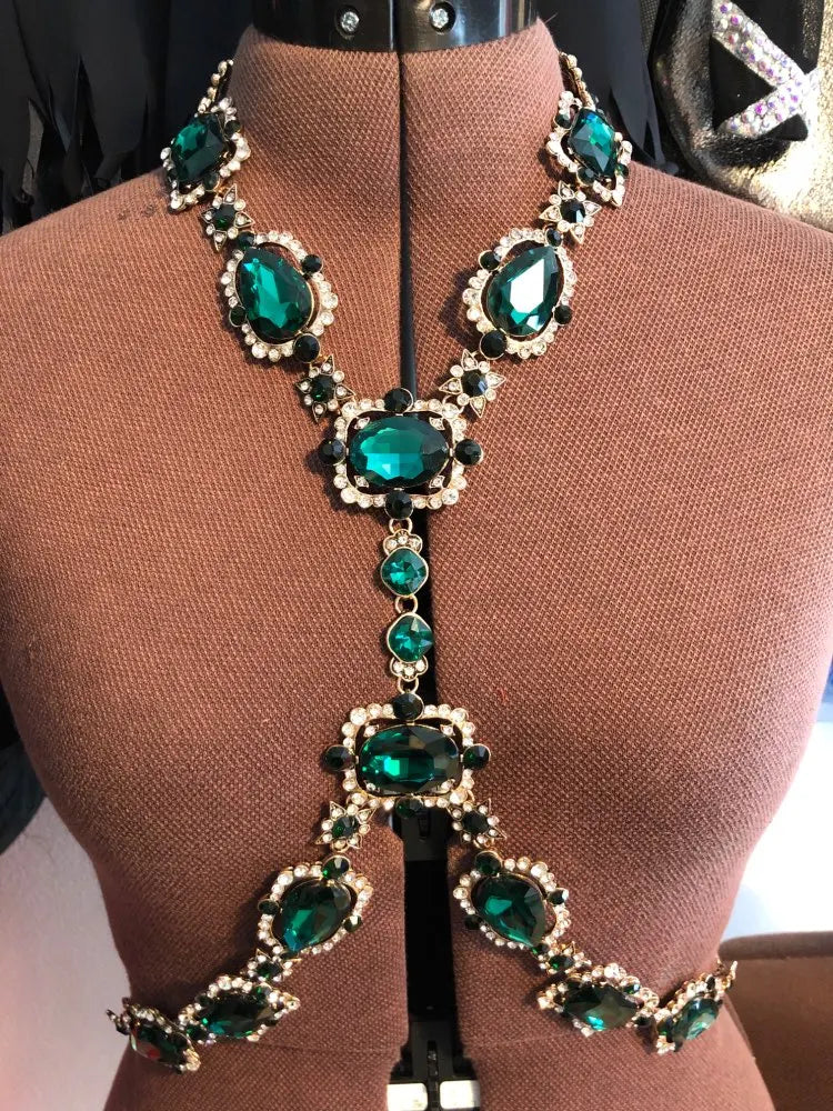 Rhinestone Bodychain Necklace