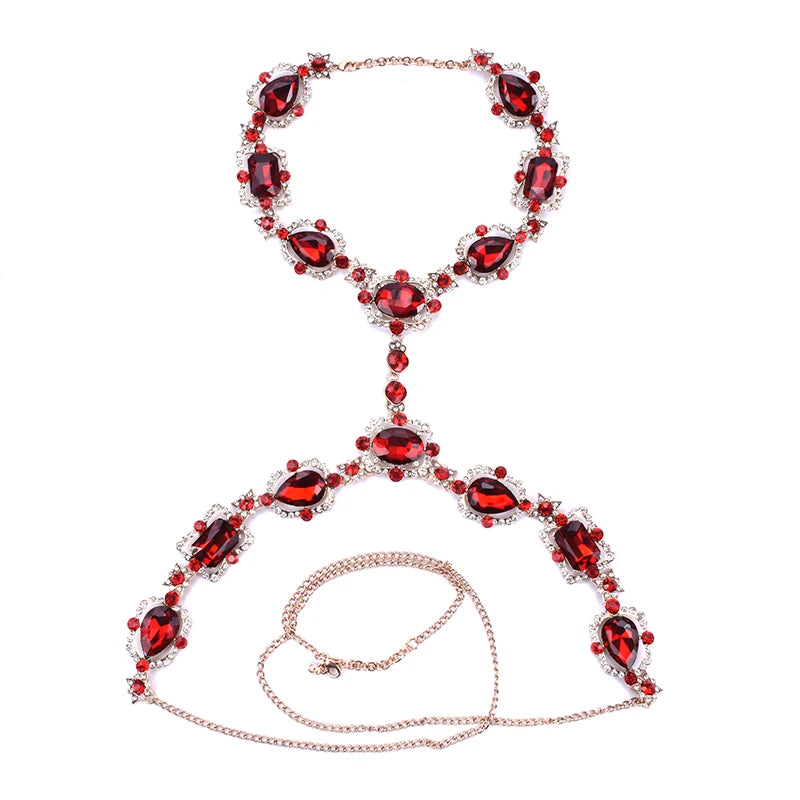 Rhinestone Bodychain Necklace