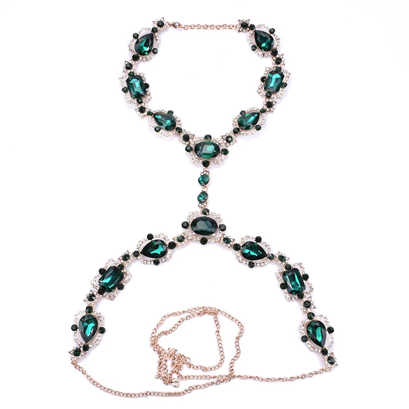 Rhinestone Bodychain Necklace