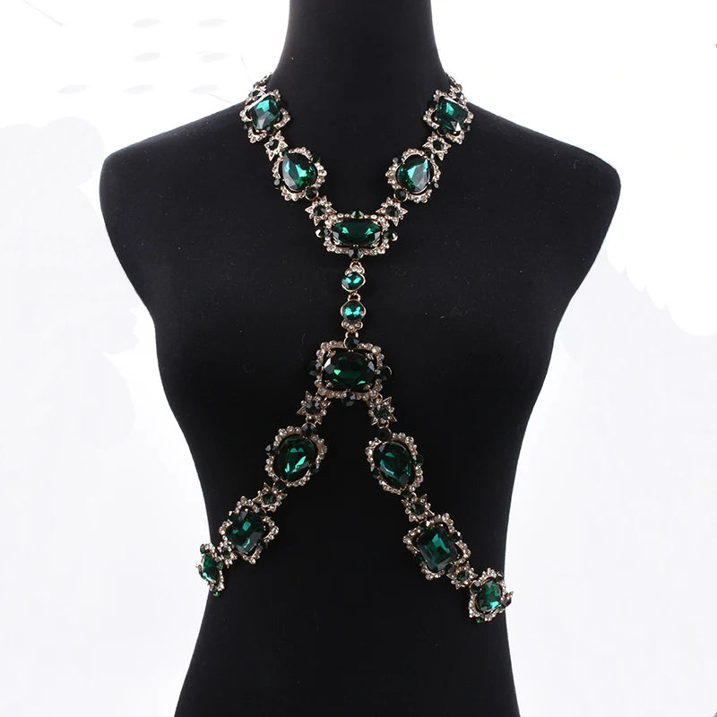 Rhinestone Bodychain Necklace