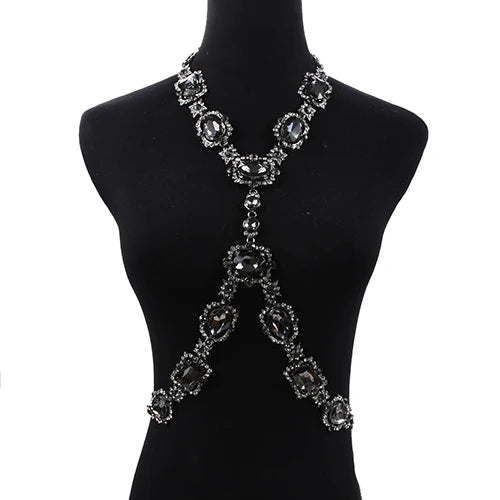 Rhinestone Bodychain Necklace