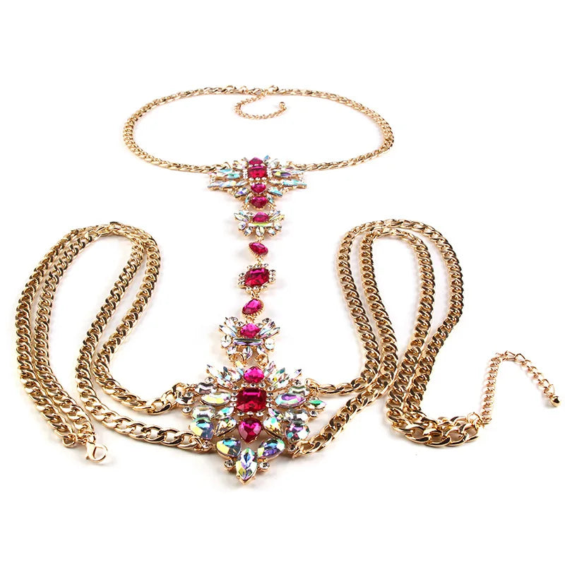 Crystal Rhinestone Body Chain