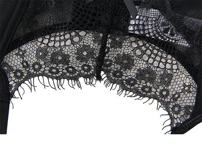Pariasian Lace Garter Belt & Panty Set