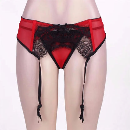 Pariasian Lace Garter Belt & Panty Set