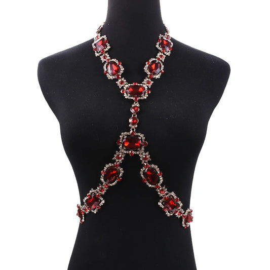 Rhinestone Bodychain Necklace