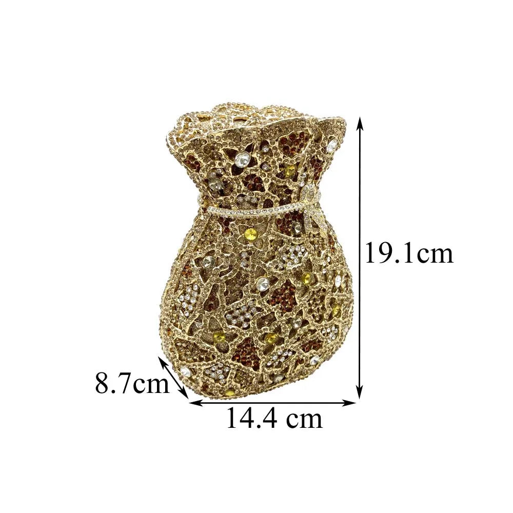 Rhinestone Money Bag