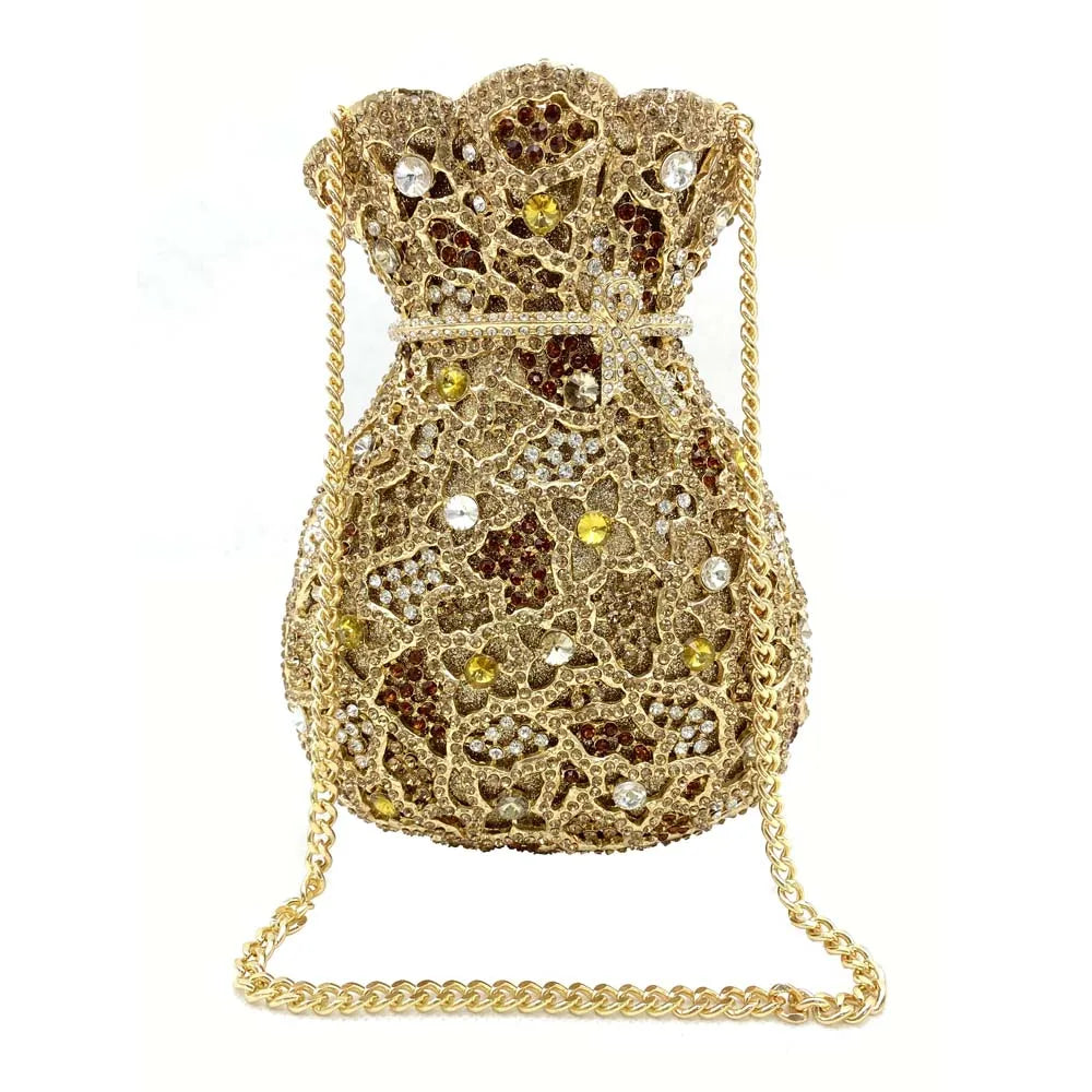 Rhinestone Money Bag