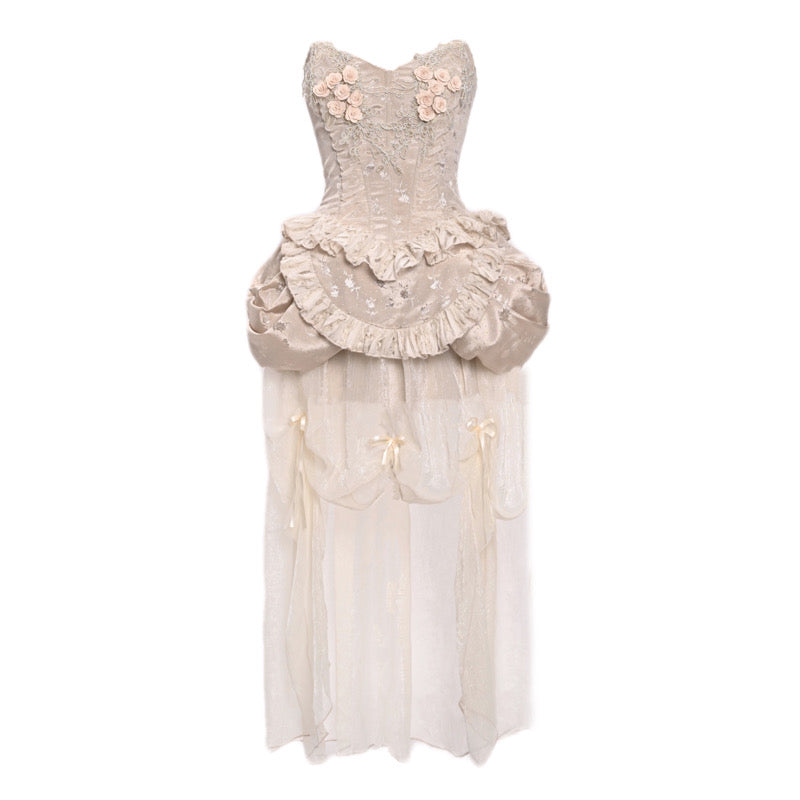 Rococo High Low Corset & Skirt Set