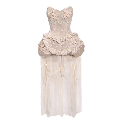 Rococo High Low Corset & Skirt Set