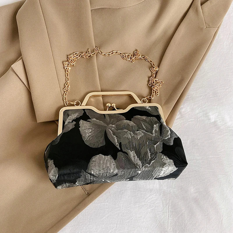 Satin Flower Purse