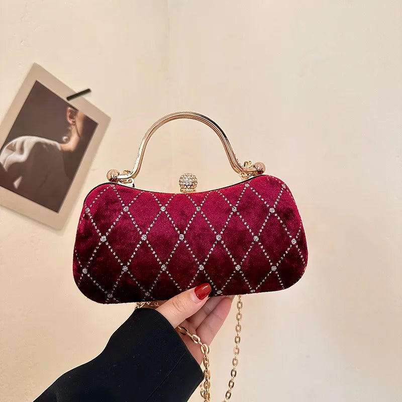 Retro Velvet Purse