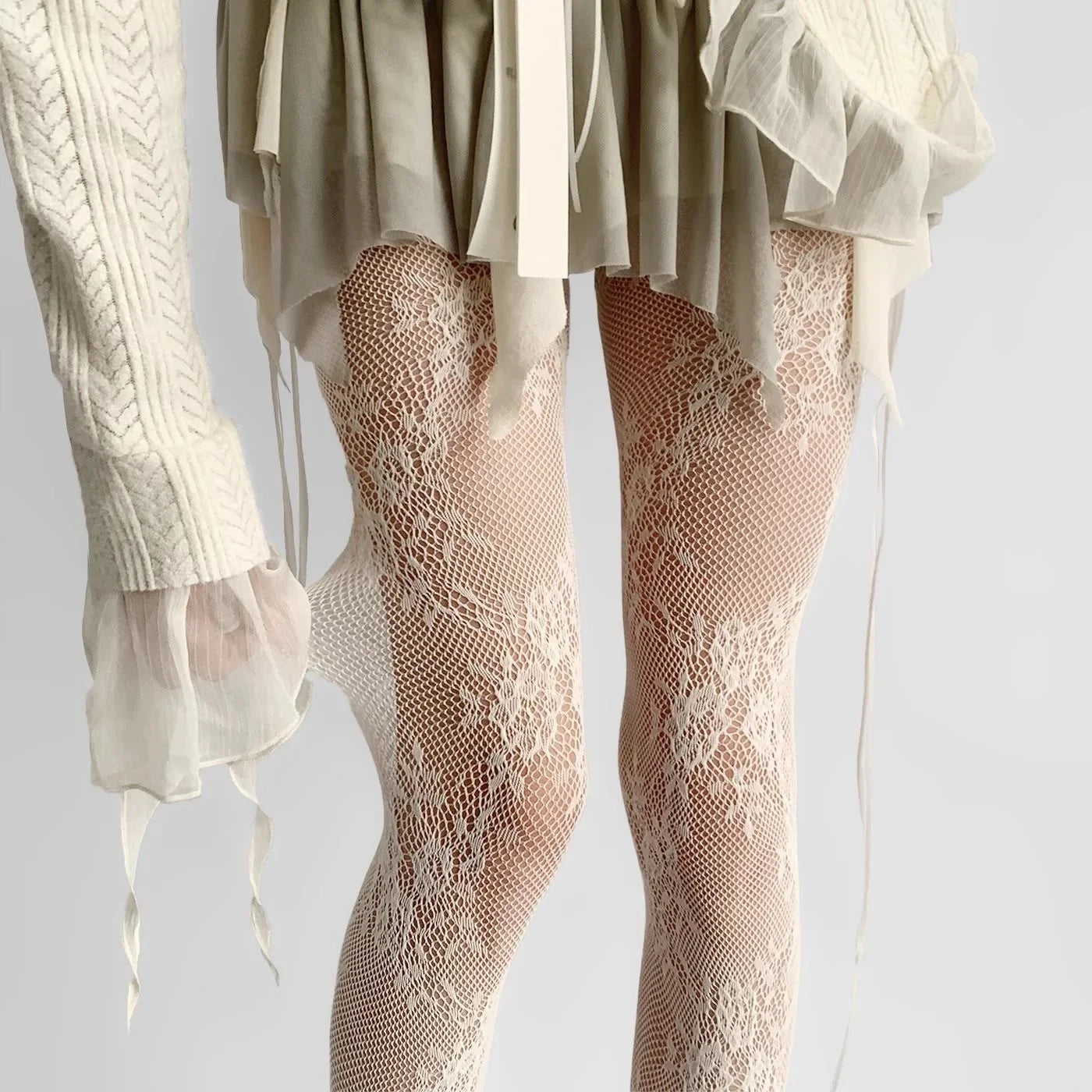 Lace Floral Tights