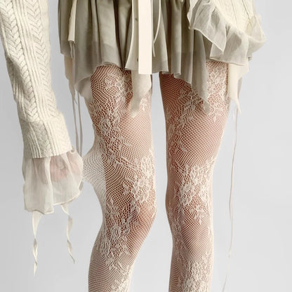 Lace Floral Tights