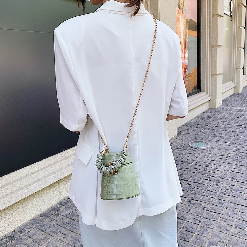 Cylinder Bucket Bag