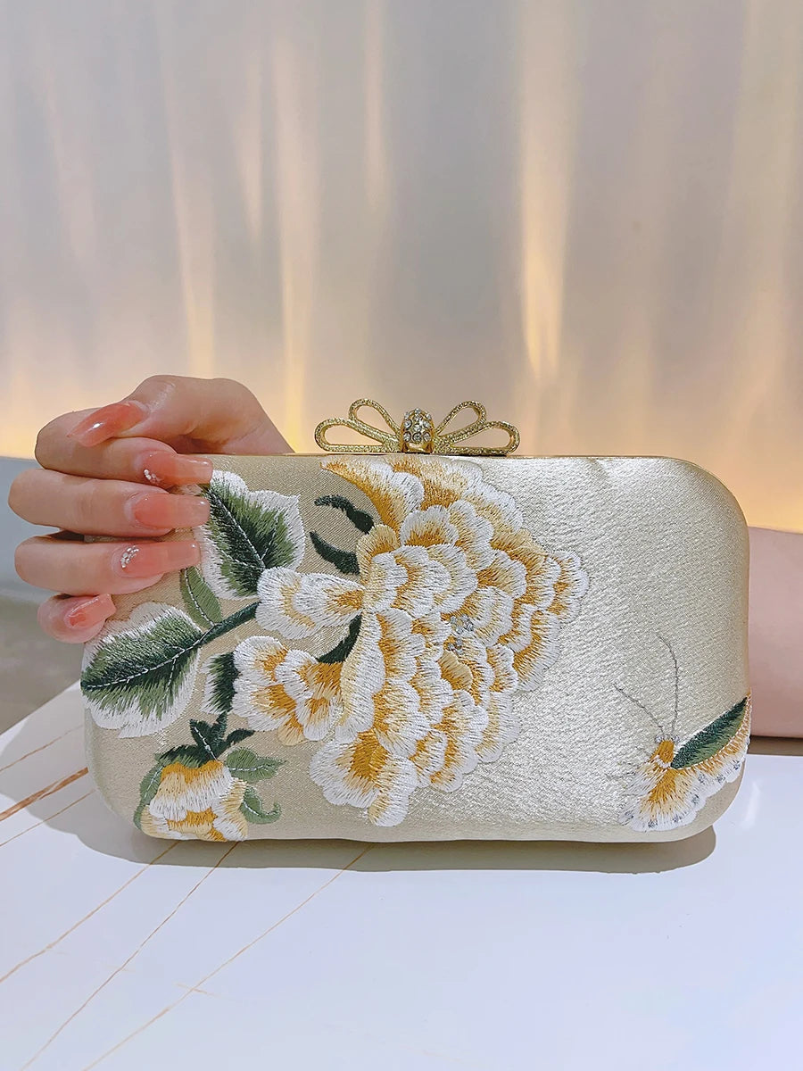 Golden Peony Clutch