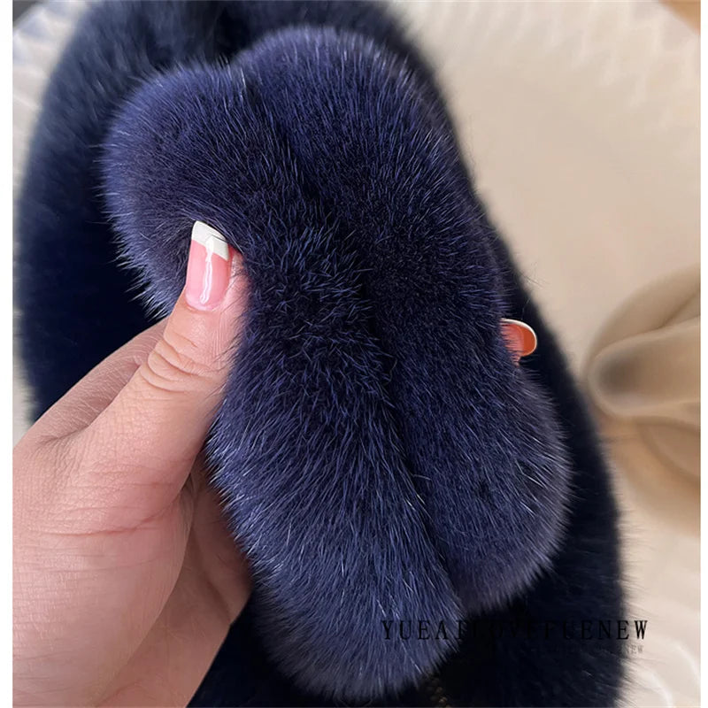 Real Mink Fur Handbag