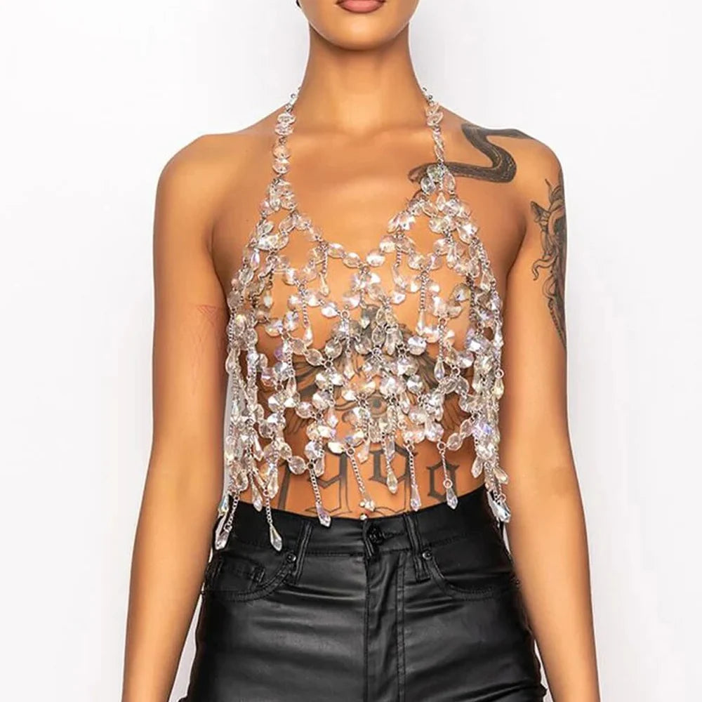 Crystal Chain Halter