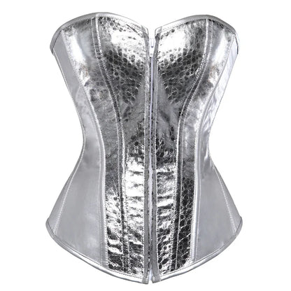 Metallic Zip Up Corsets