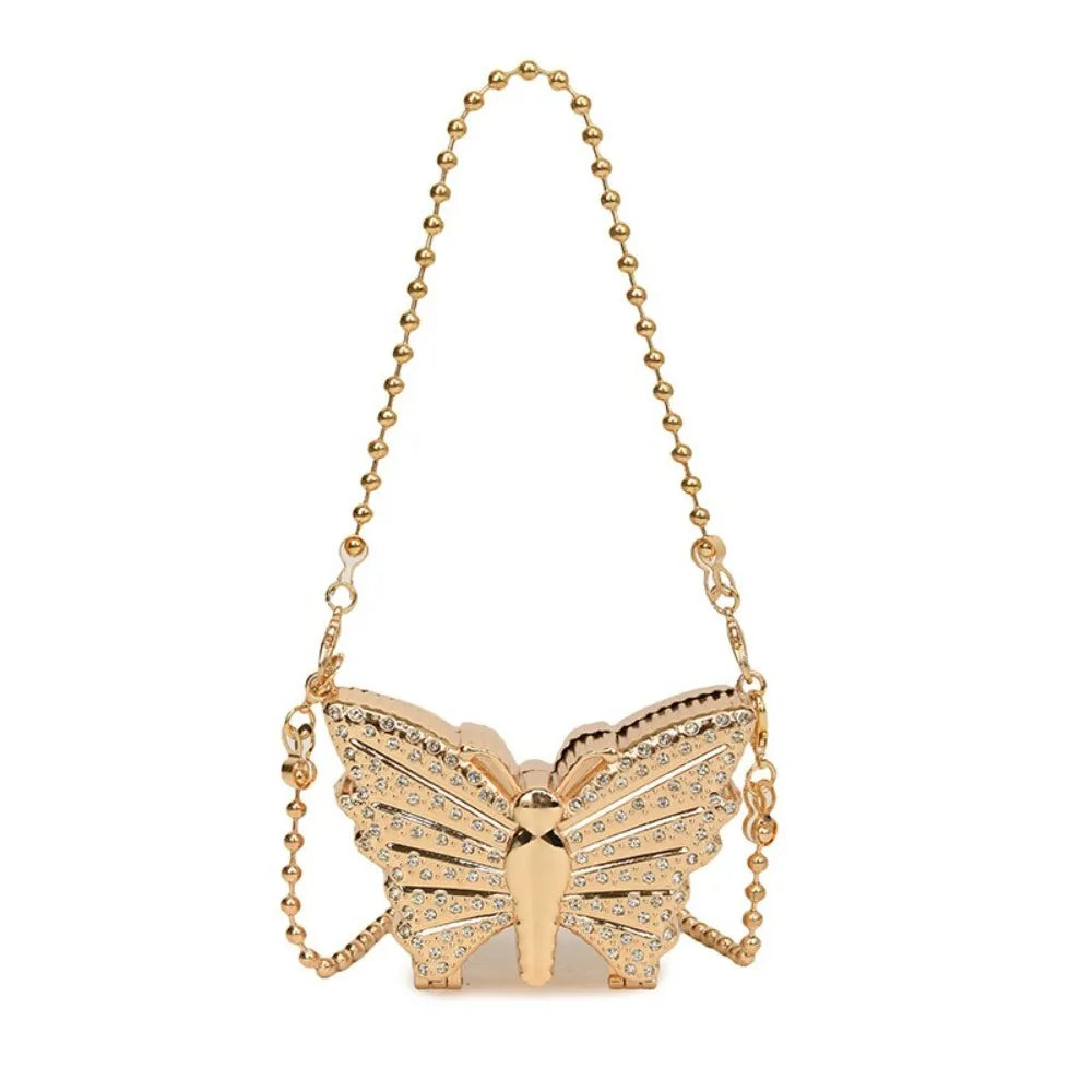 Rhinestone Mini Butterfly Handbag