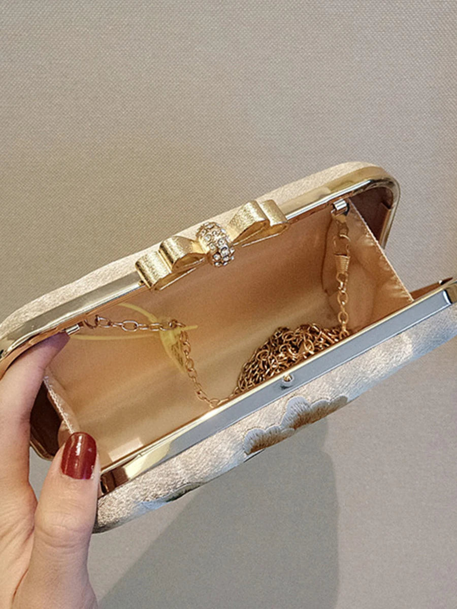 Golden Peony Clutch